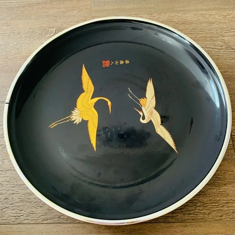 Japanese lacquer serving tray